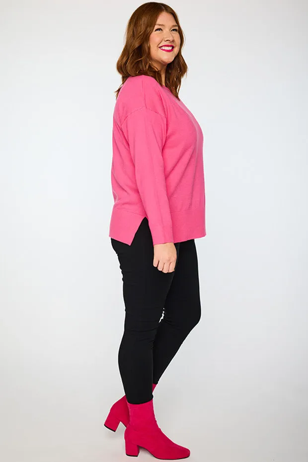 Tully Pink Crew Knit