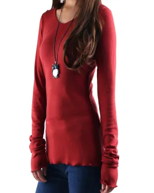 V-neck top, bottoming Cotton t-Shirt, Women's Long Long Sleeves top, Black shirt, form fitting top(Y1117)