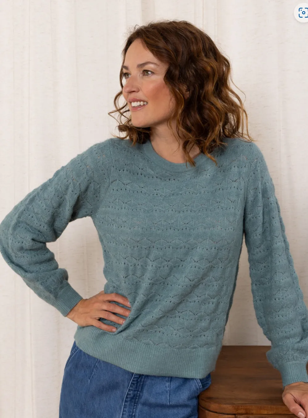 Virginia Pointelle Knit Jumper