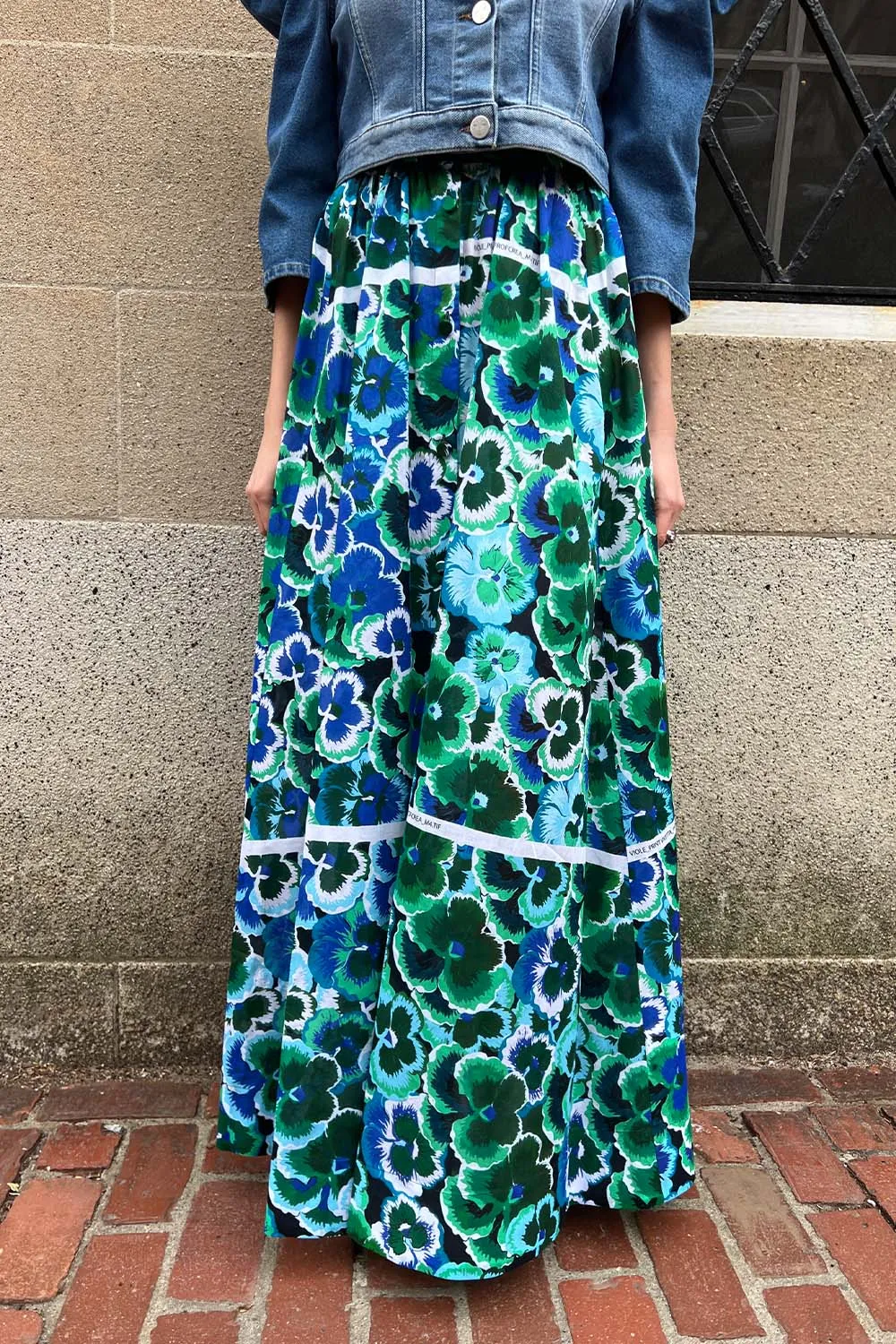 Vivetta - Maxi Skirt: Pansy Print