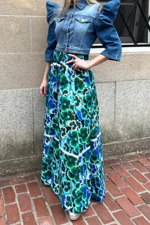 Vivetta - Maxi Skirt: Pansy Print