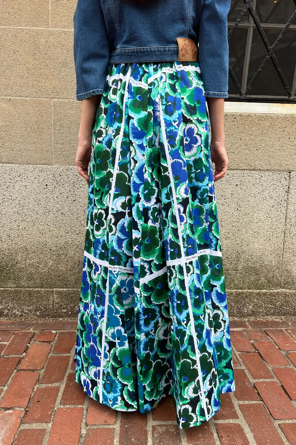 Vivetta - Maxi Skirt: Pansy Print
