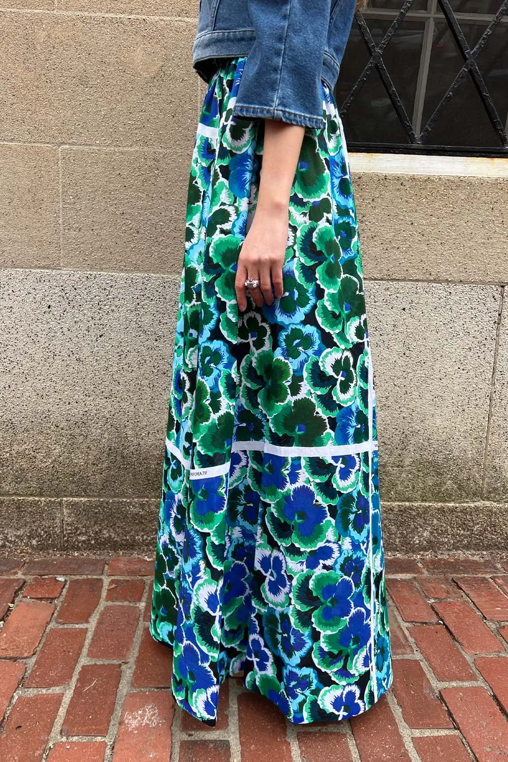 Vivetta - Maxi Skirt: Pansy Print