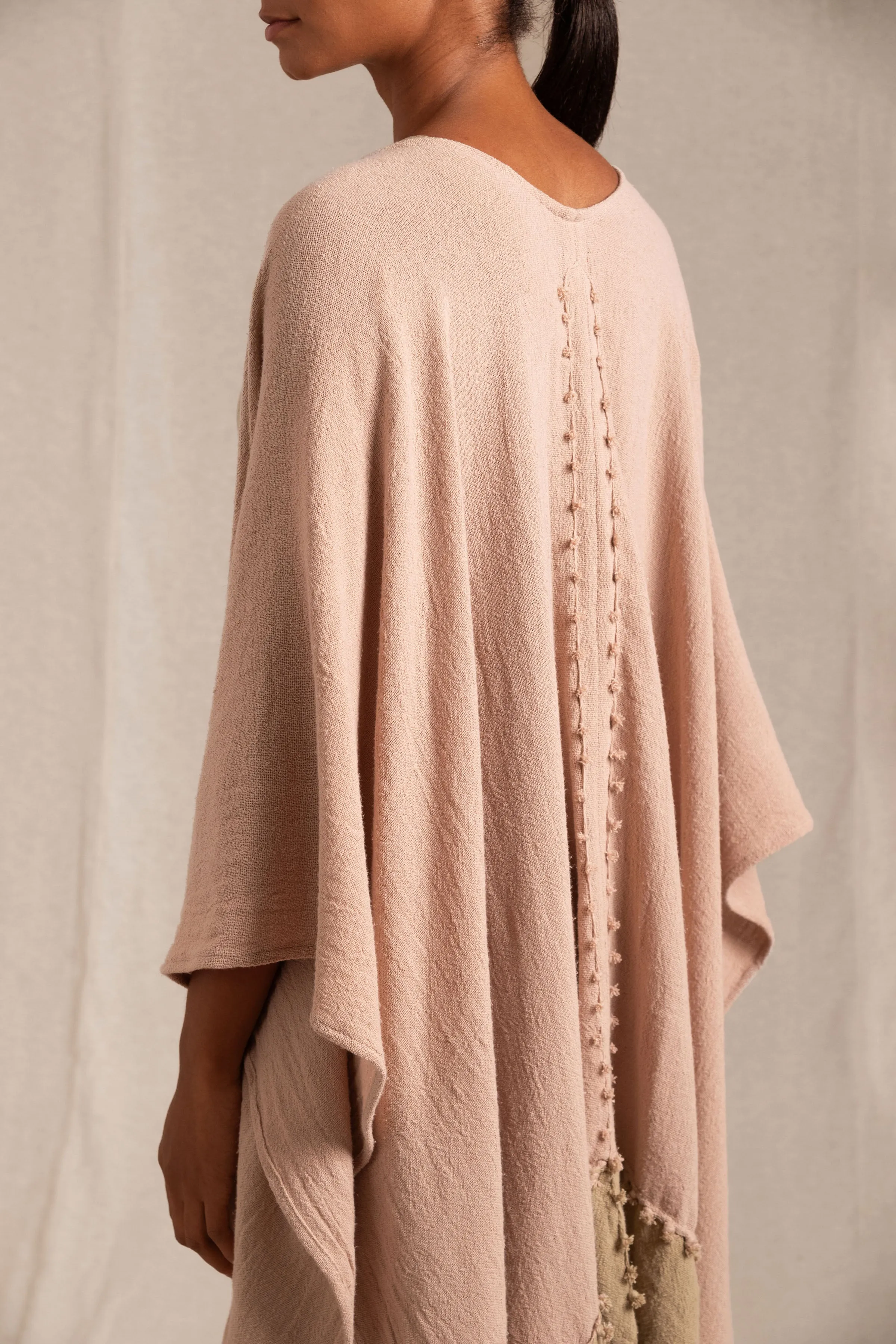 WANPU COTTON JUTE ANTIQUE ROSE / SEPIA TINT