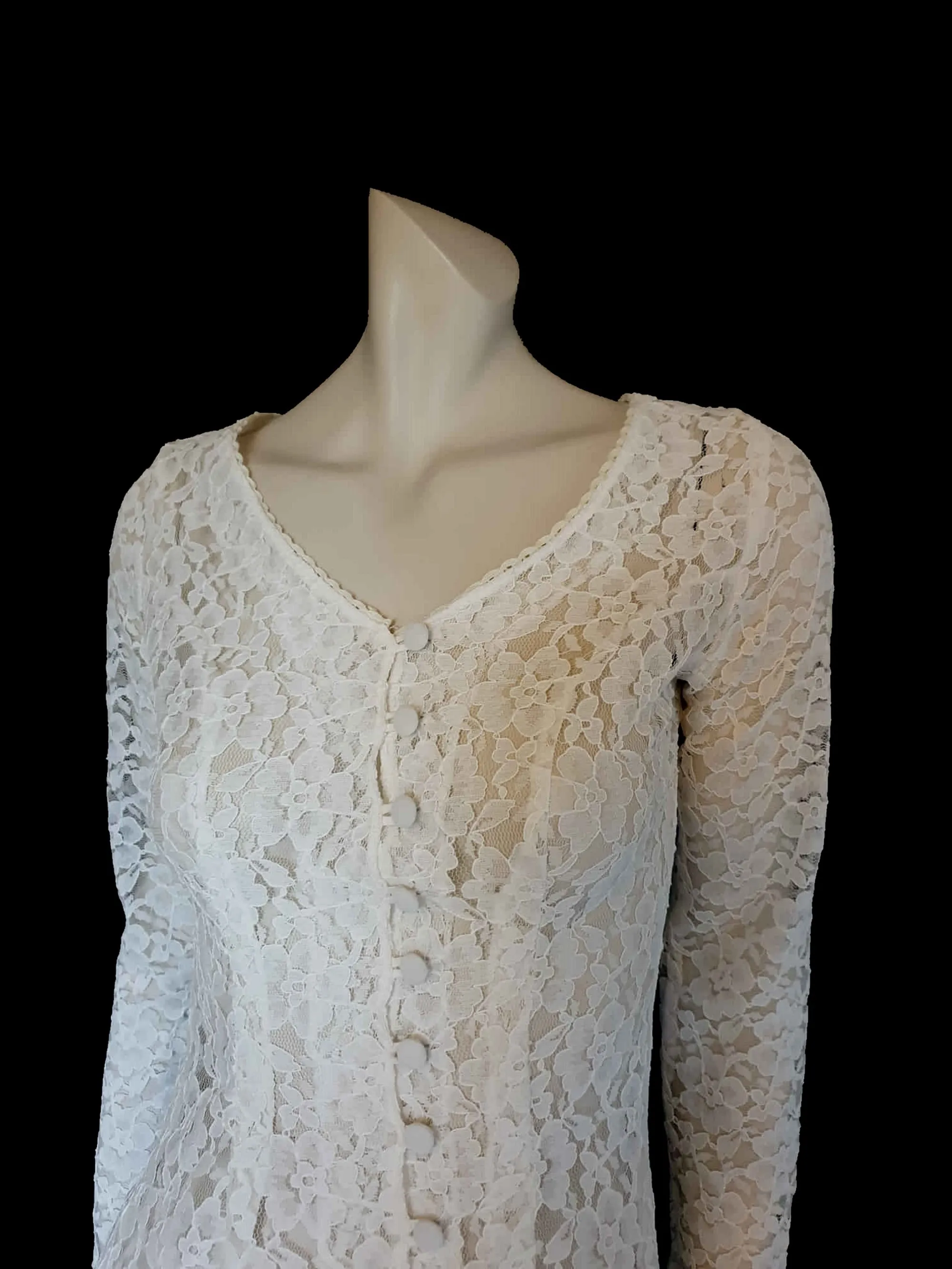 White Lace Dress by Senrera - S