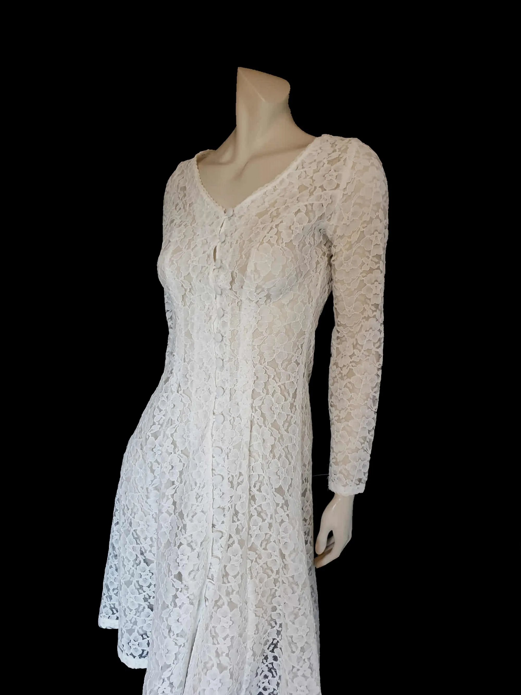 White Lace Dress by Senrera - S