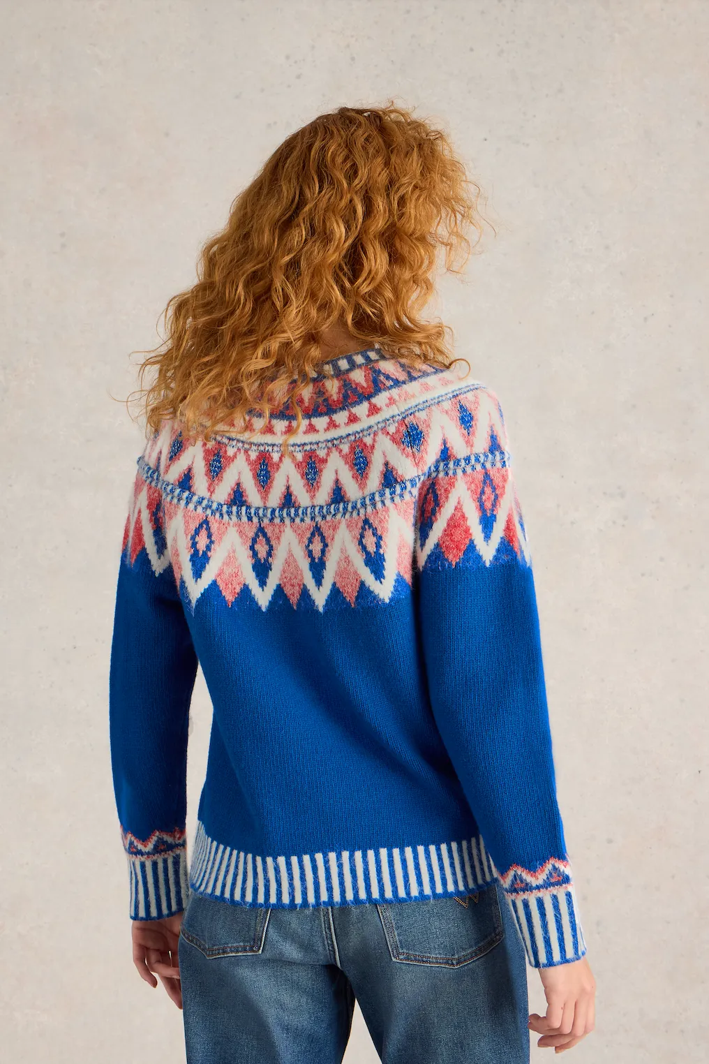 White Stuff Sapphire Fairisle Jumper