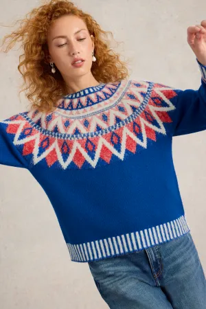 White Stuff Sapphire Fairisle Jumper
