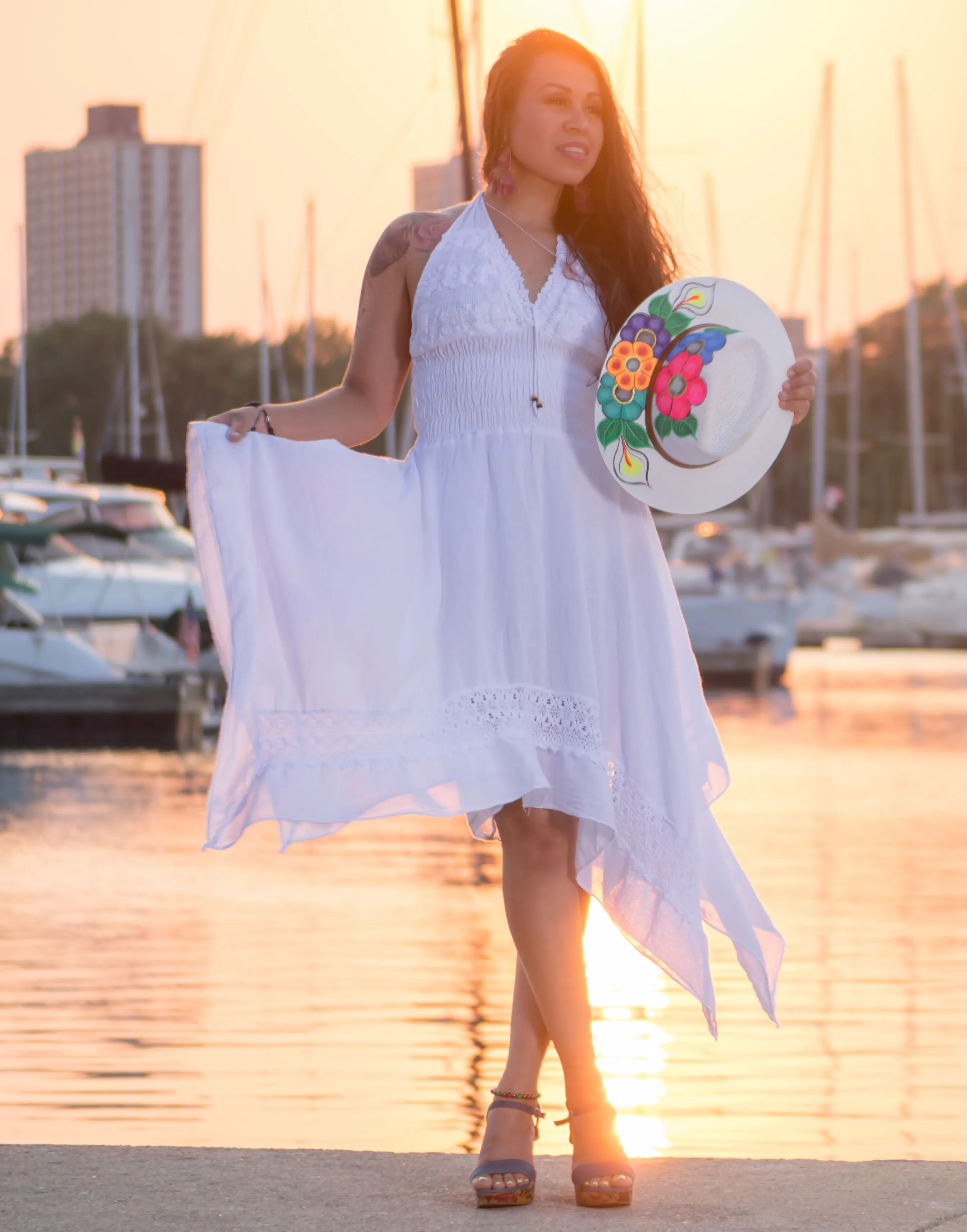 White Summer Pima Cotton Dress