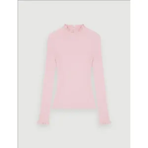 Women Fancy High-Neck Lightweight Sweater - Pale Pink
