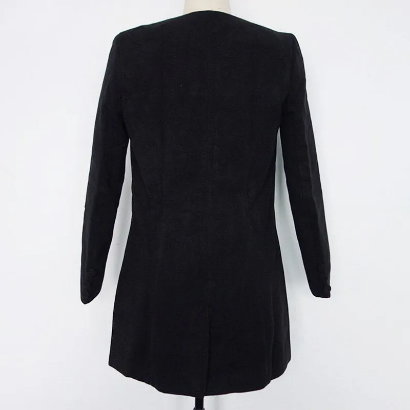 Women's Autumn Wool Blend Warm Coat