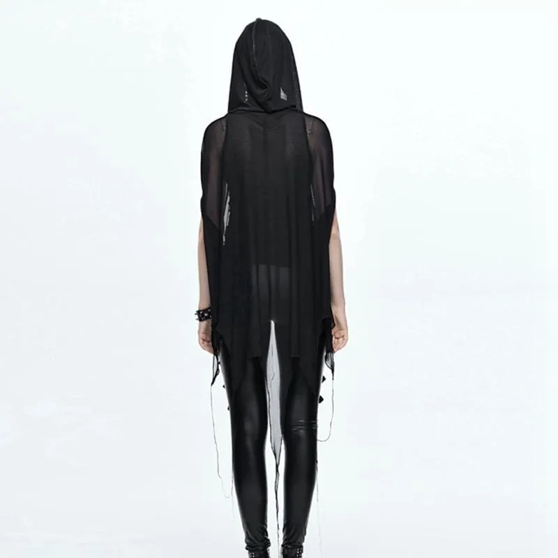 Women's Goth Sheer Cape