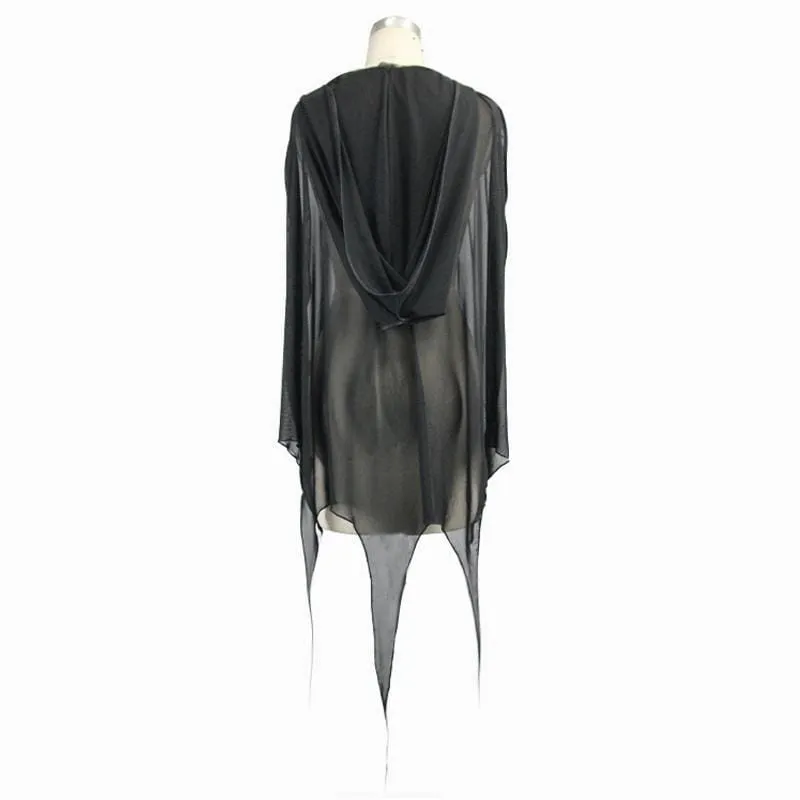 Women's Goth Sheer Cape