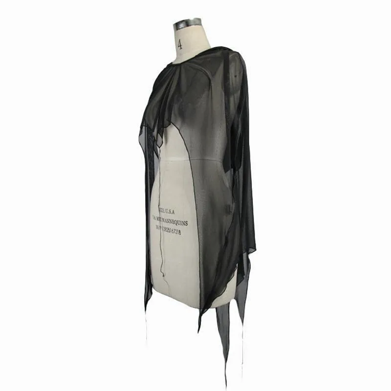 Women's Goth Sheer Cape
