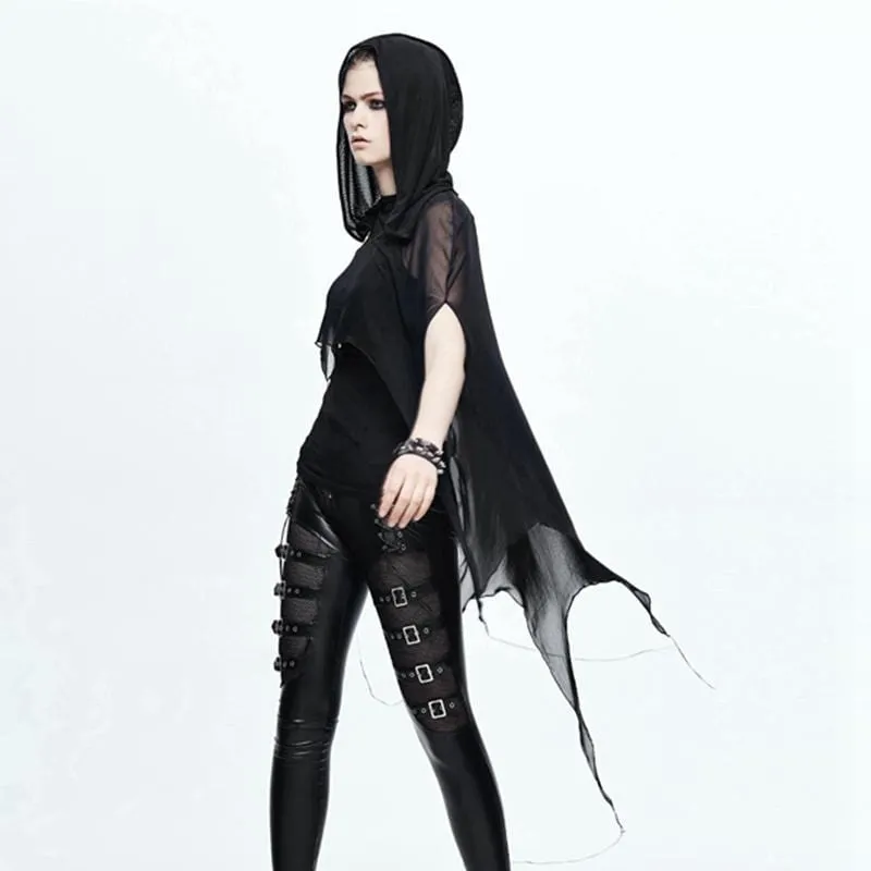 Women's Goth Sheer Cape