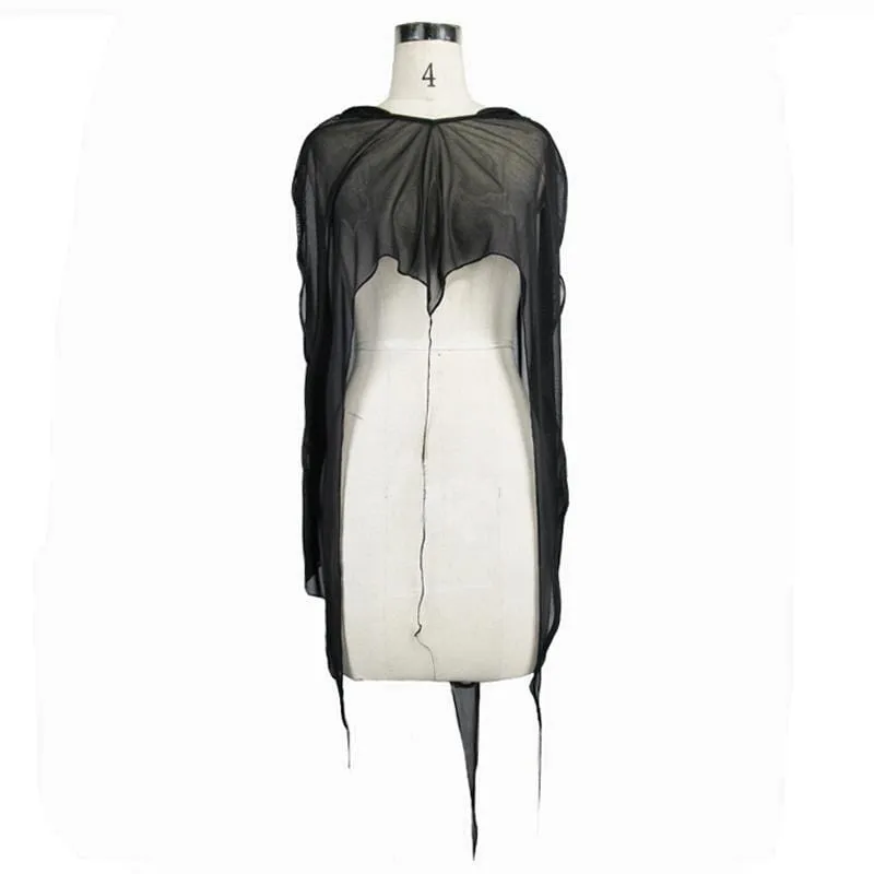 Women's Goth Sheer Cape