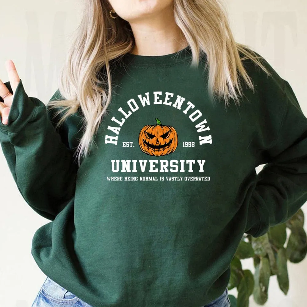 Women's Retro Halloweentown University Jumper | Ideal for Autumn/Winter