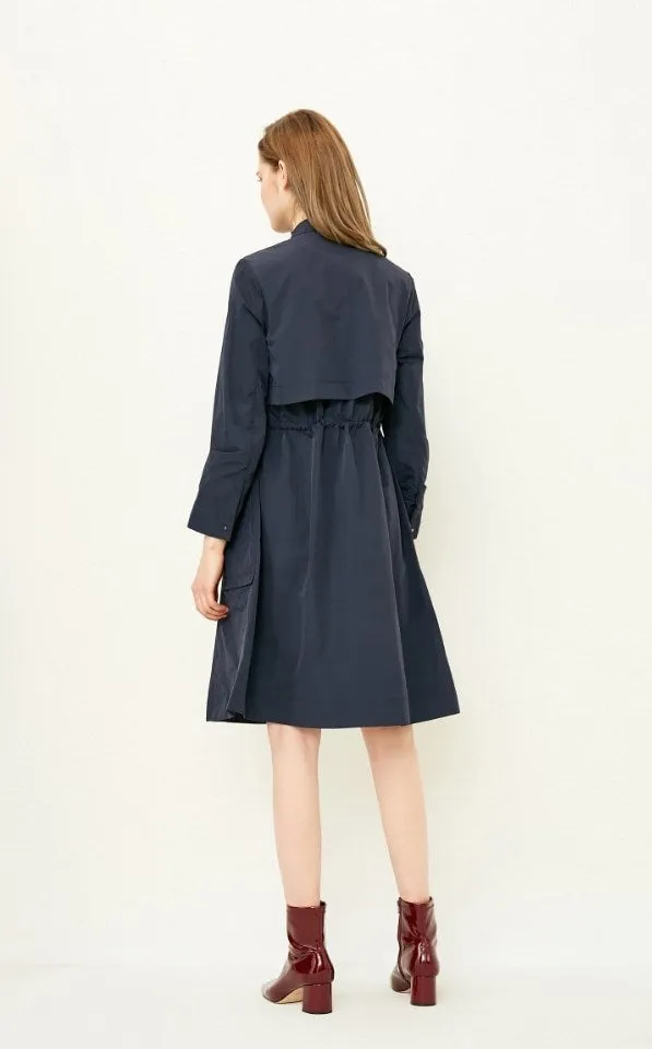 Women's Spring/Autumn Nylon Long Trench Coat