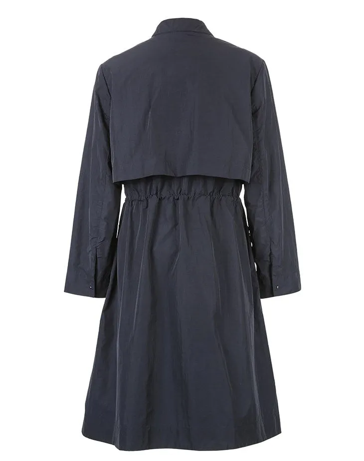 Women's Spring/Autumn Nylon Long Trench Coat
