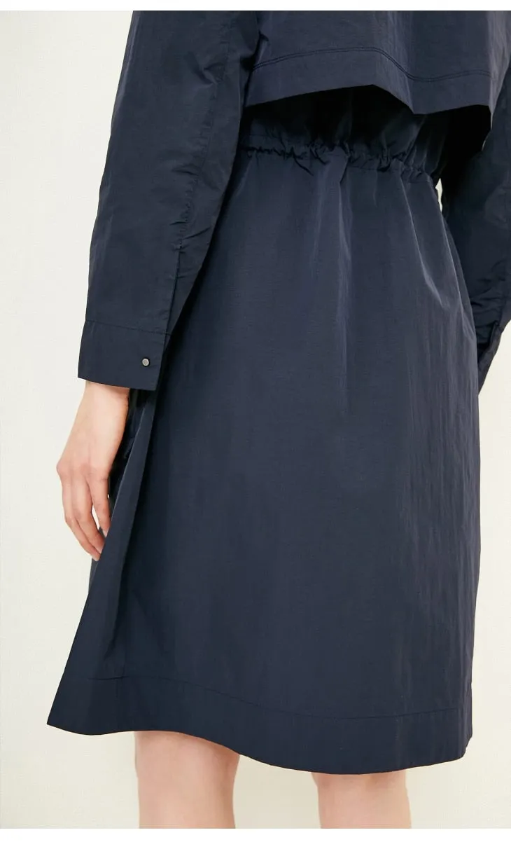 Women's Spring/Autumn Nylon Long Trench Coat