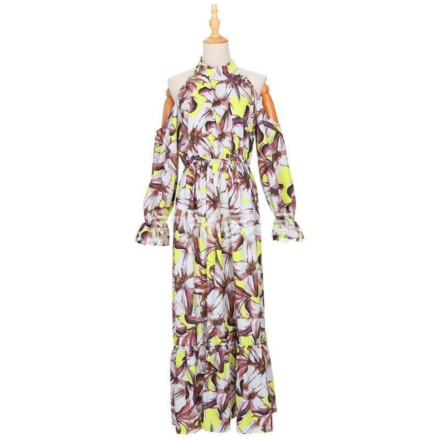 Women's Summer Long Printed Dress | Plus Size