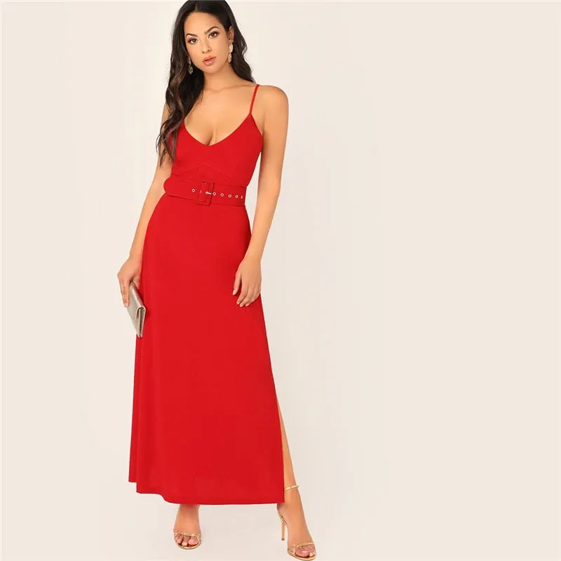 Women's Summer V-Neck Sleeveless Dress