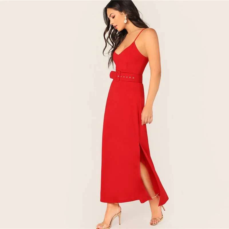 Women's Summer V-Neck Sleeveless Dress