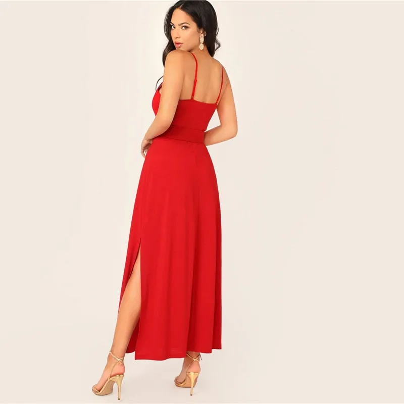 Women's Summer V-Neck Sleeveless Dress