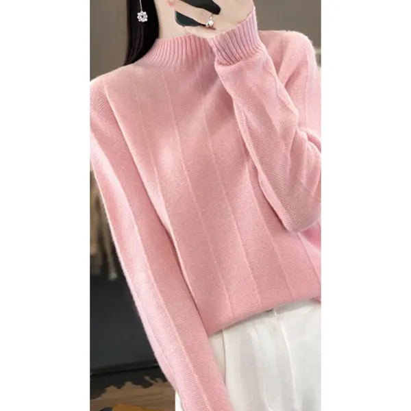 Women's Windproof Turtleneck Jumper with Lined Design | Ideal for Autumn/Winter