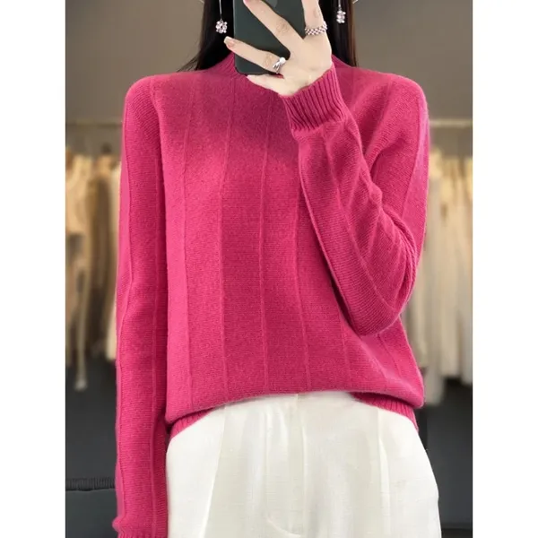 Women's Windproof Turtleneck Jumper with Lined Design | Ideal for Autumn/Winter