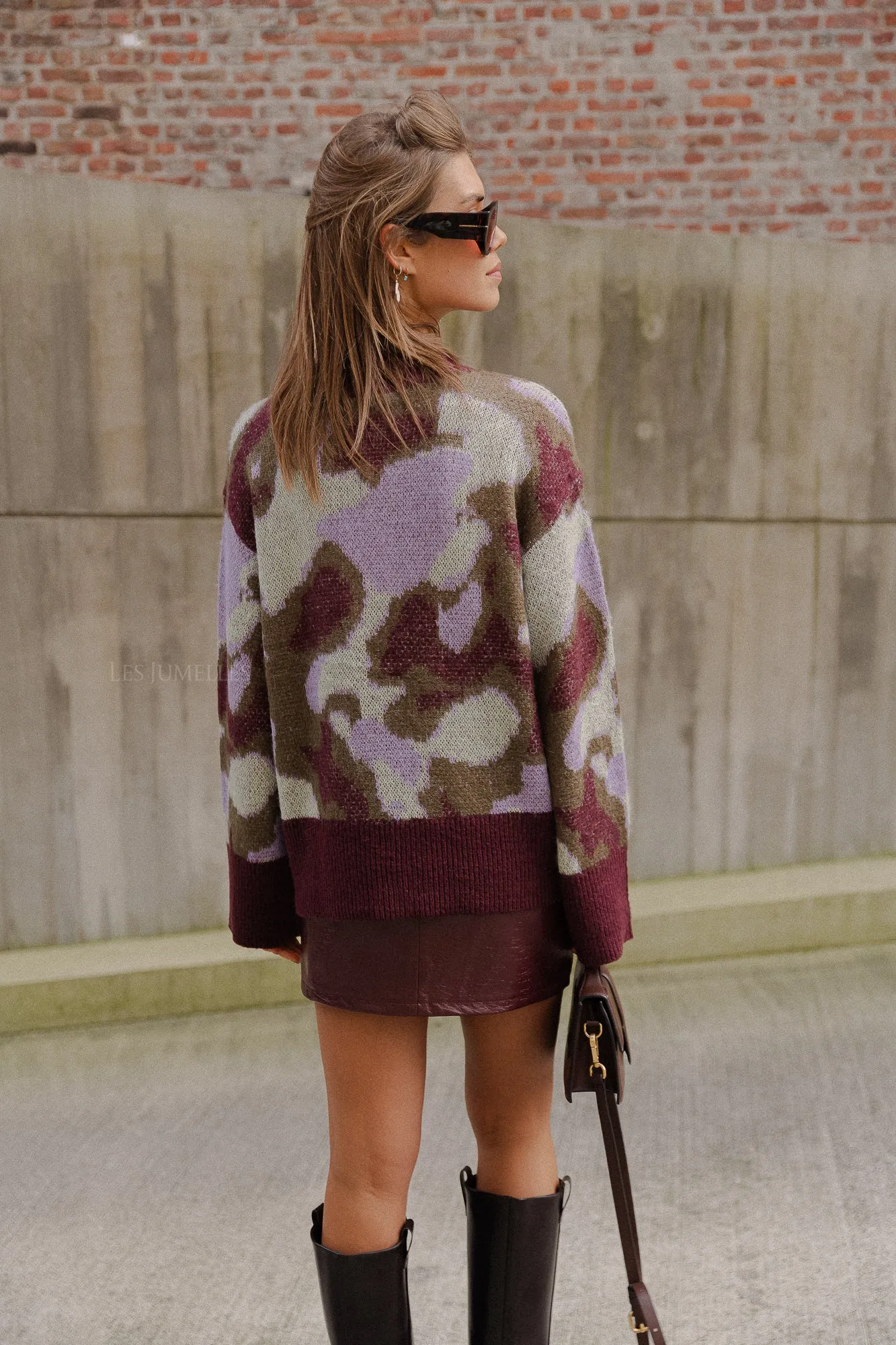 YASTorio LS knit pullover port/torio print