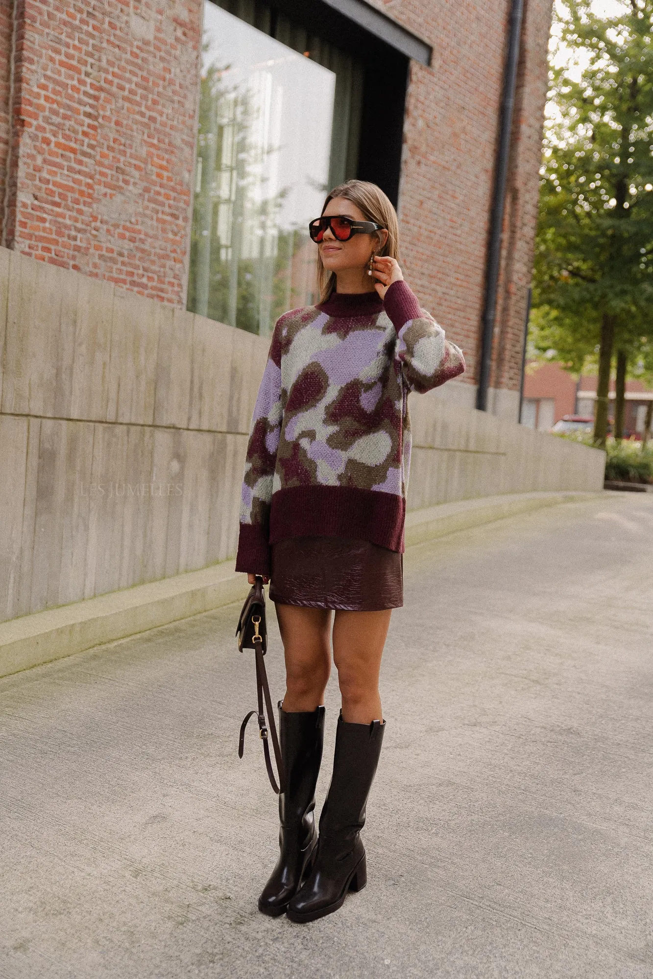 YASTorio LS knit pullover port/torio print