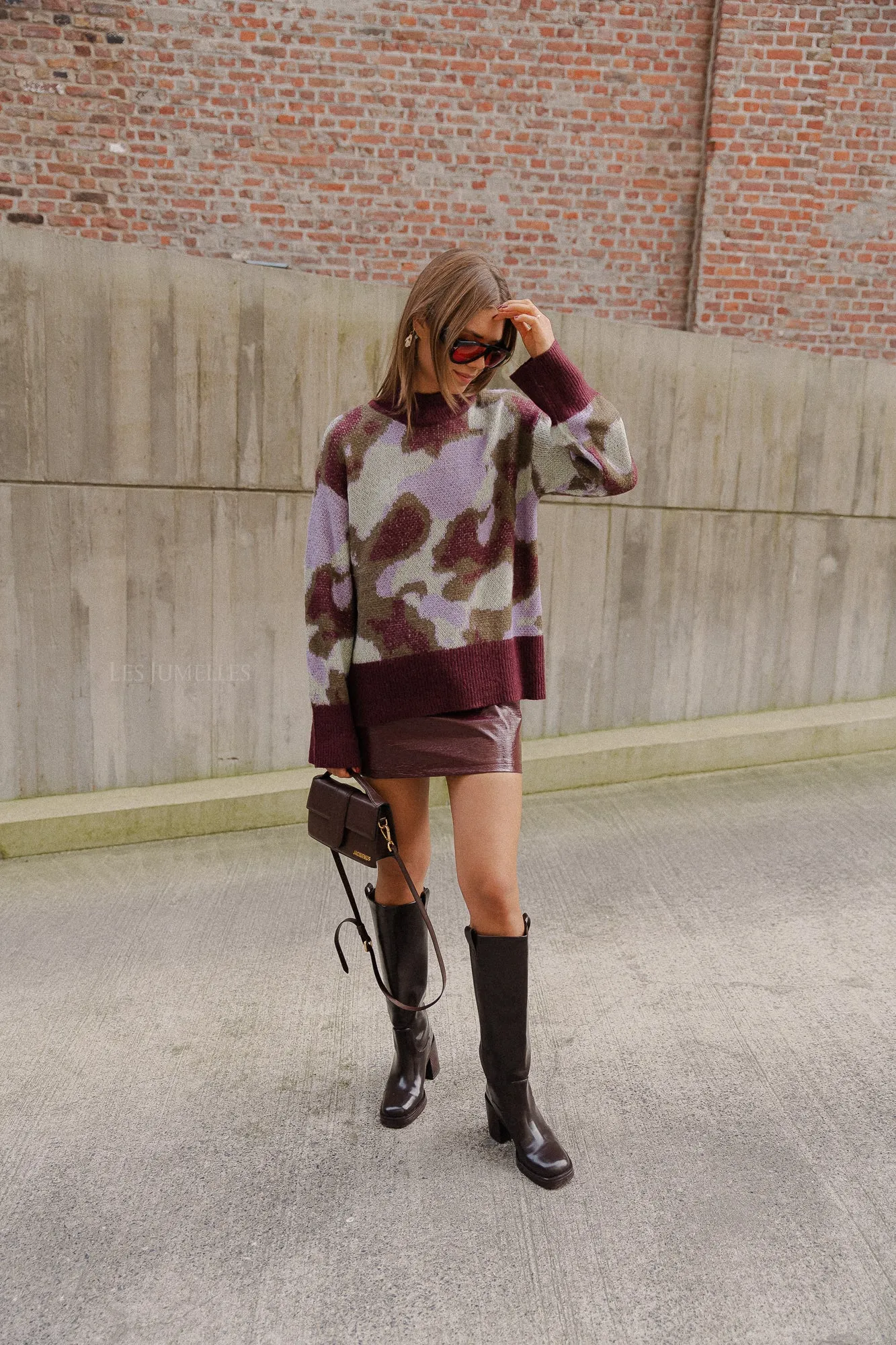YASTorio LS knit pullover port/torio print