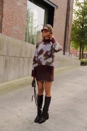 YASTorio LS knit pullover port/torio print