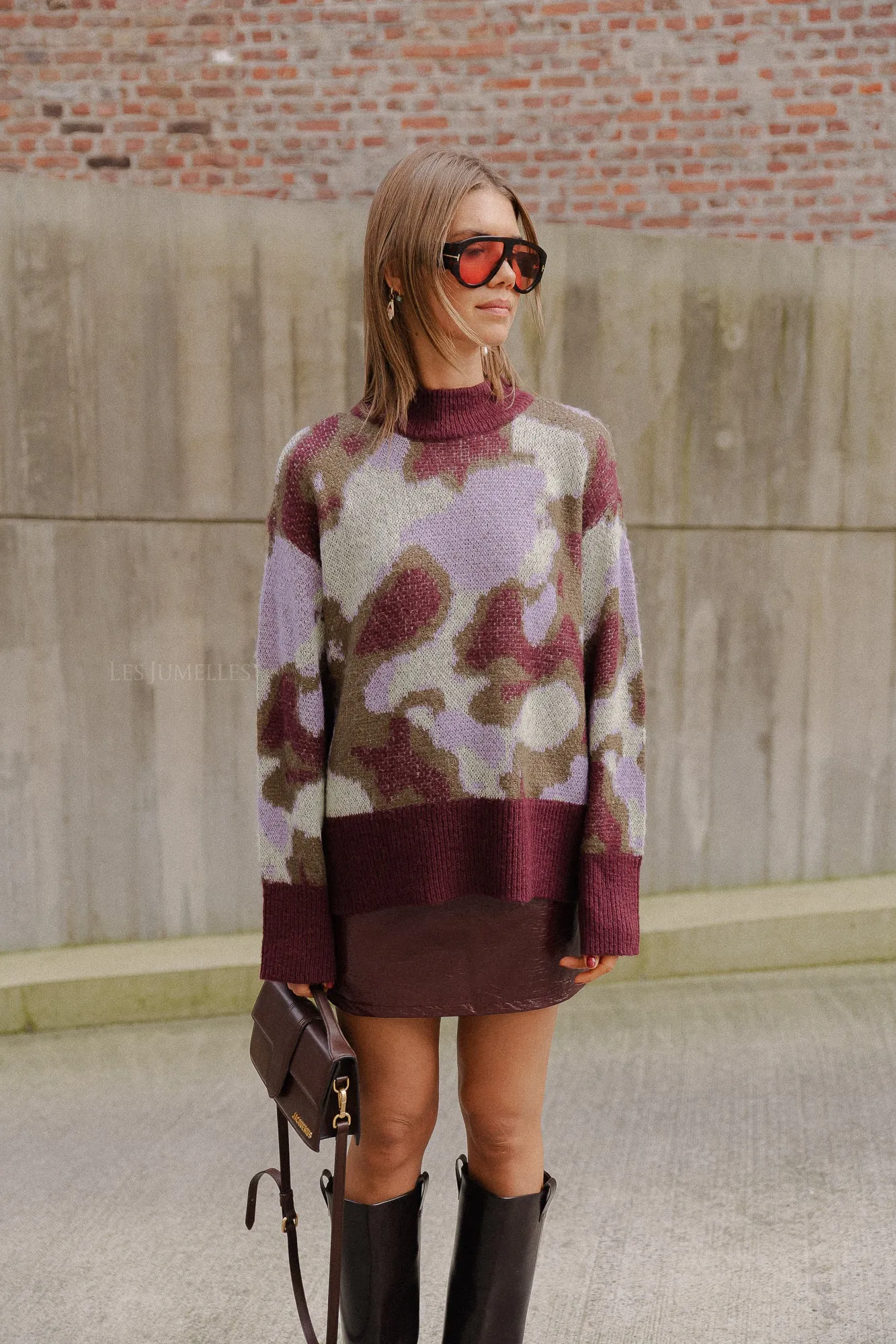 YASTorio LS knit pullover port/torio print